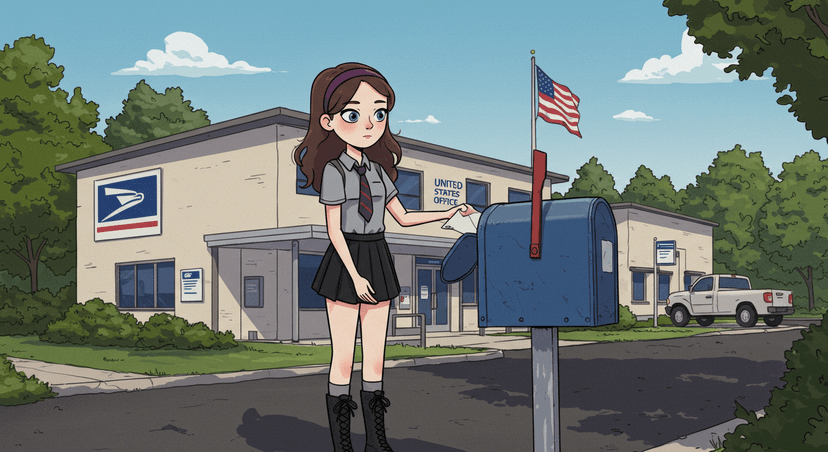 Hand the Letter to the Postal Worker or Drop it in the Box