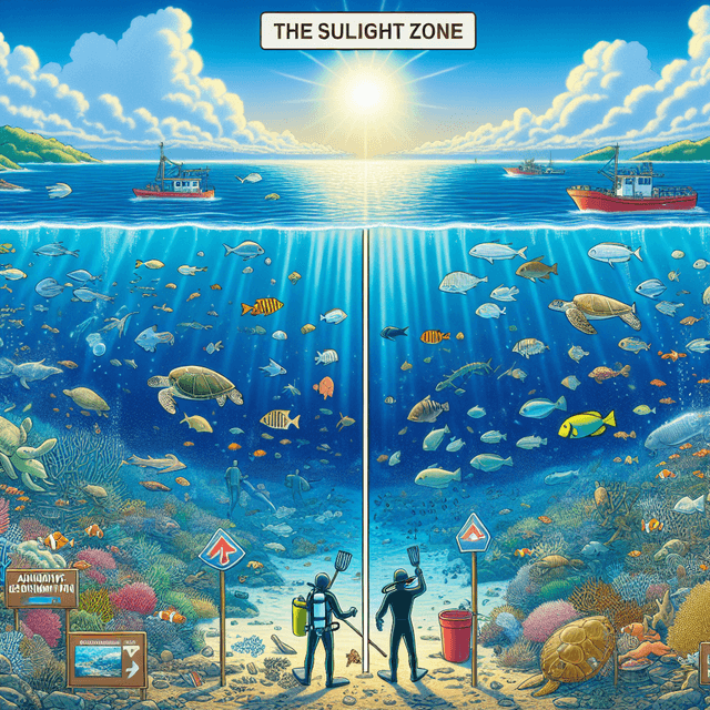 Human Impact on the Sunlight Zone